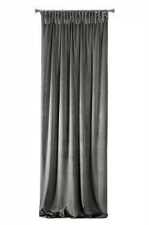 Zasłona gotowa na taśmie VILLA 140x270 Eurofirany grafitowy