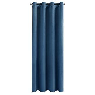 Zasłona gotowa na przelotkach ROSA 140x250 Design91 granatowy
