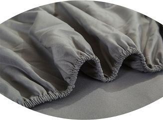 Prześcieradło jersey z gumką 200x220 szare