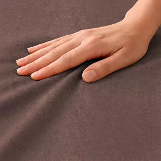 Prześcieradło jersey z gumką 140x200 brązowe