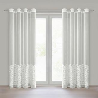 Firana gotowa na przelotkach LIZA 140x250 Eurofirany naturalny