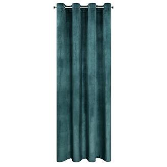 Zasłona gotowa na przelotkach ROSA 140x250 Design91 ciemnoniebieski