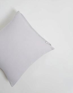 Szara Bawełniana Poszewka Muślinowa 50x70 Do Pościeli