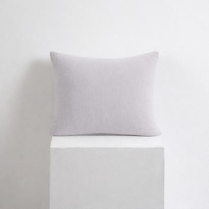 Poszewka bawełniana muślinowa 50x70 szara