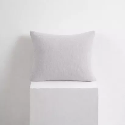 Poszewka bawełniana muślinowa 50x70 szara