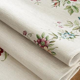 Bieżnik dekoracyjny gobrlin 40x100 Eurofirany naturalny w kwiaty