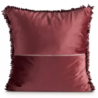 Poszewka dekoracyjna SHAGGY 45x45 Eurofirany ceglasty