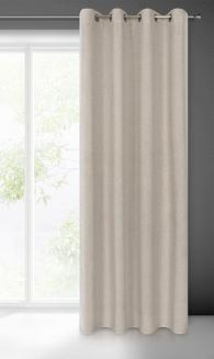 Zasłona gotowa na przelotkach LIDIA 140x250 Eurofirany beżowy