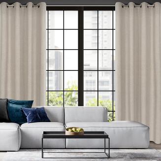 Zasłona gotowa na przelotkach LIDIA 140x250 Eurofirany beżowy