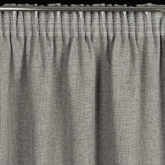 Zasłona gotowa na taśmie JULA2 140x270 Eurofirany ciemnobeżowy