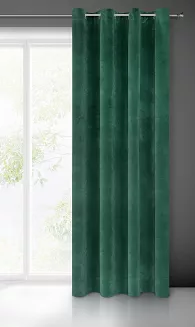 Zasłona gotowa na przelotkach VILLA 140x250 Eurofirany ciemnozielony