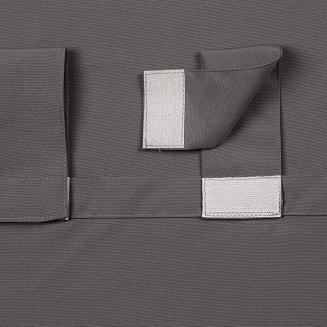 Zasłona gotowa na szelkach wodoodporna GARDEN 155x240 ogrodowa stalowa