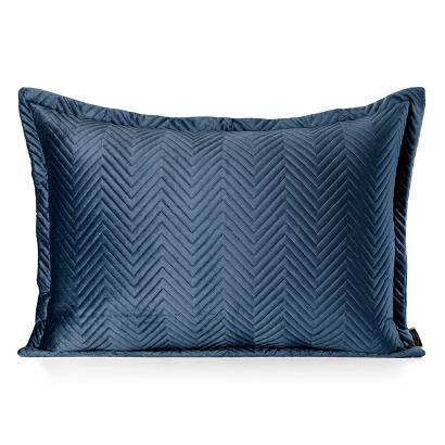 Poszewka dekoracyjna SOFIA 50x70 Eurofirany granatowa welwetowa