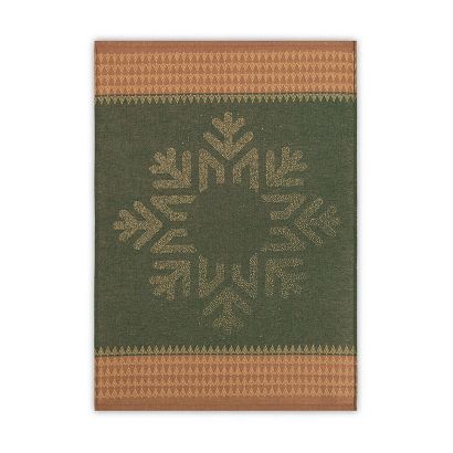 Ścierka kuchenna świąteczna ZWOLTEX Snow Flake zielony beżowy