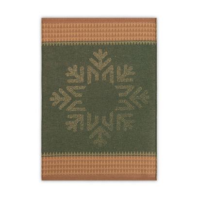 Ścierka kuchenna świąteczna ZWOLTEX Snow Flake zielony beżowy