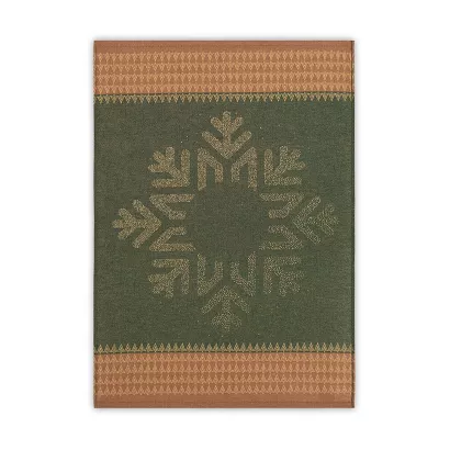 Ścierka kuchenna świąteczna ZWOLTEX Snow Flake zielony beżowy