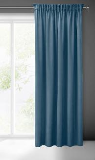 Zasłona gotowa na taśmie ZAS 140x270 Pierre Cardin Eurofirany niebieski