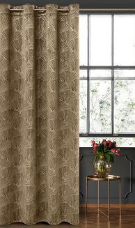 Zasłona gotowa na przelotkach ZAS 140x250 Pierre Cardin Eurofirany szary