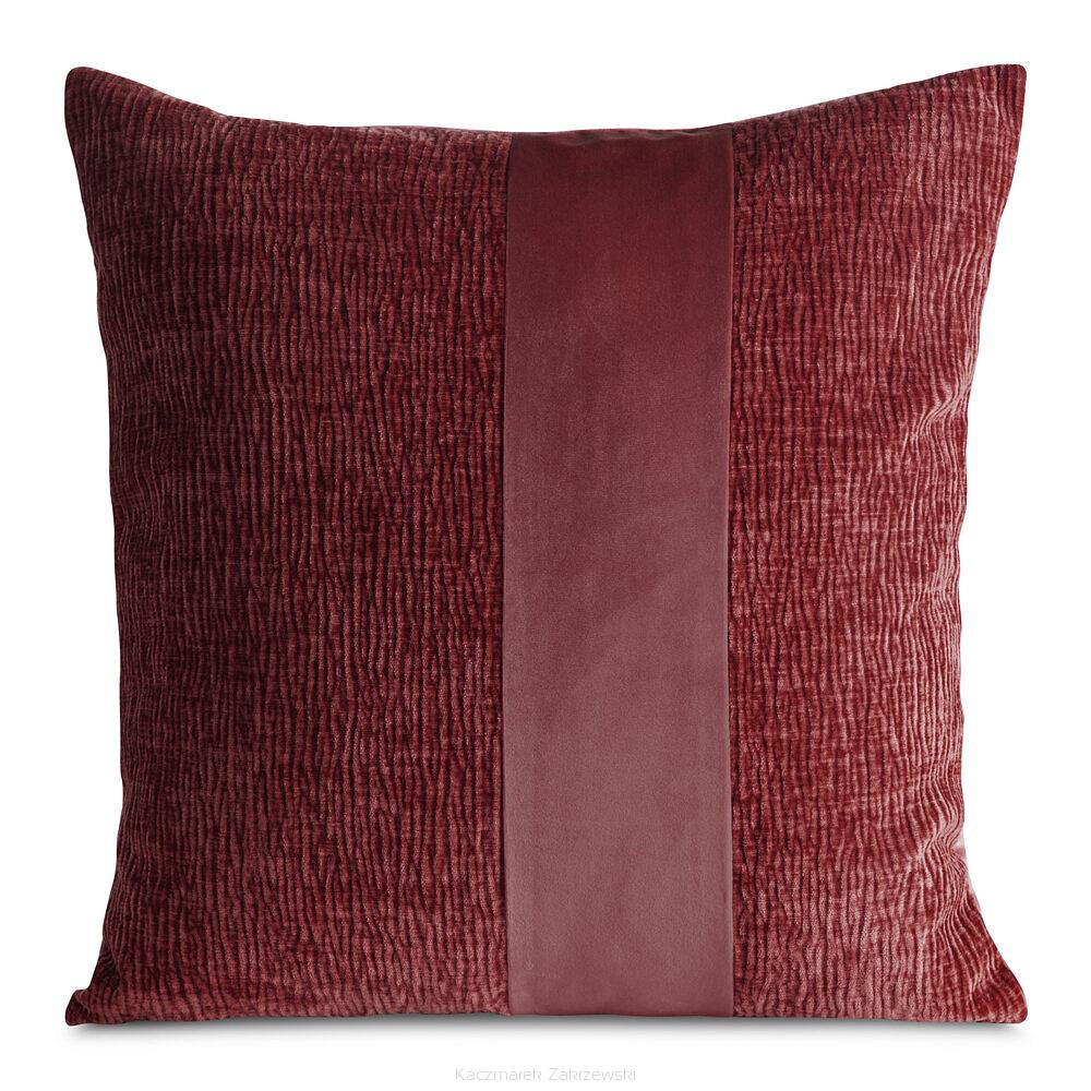 Poszewka dekoracyjna CARLA 45x45 Eurofirany bordowy