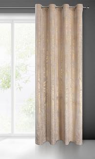 Zasłona gotowa na przelotkach ELENA 140x250 Eurofirany granatowy