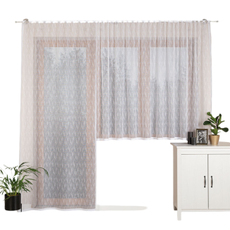 Firanka żakardowa gotowa na szelkach EVA 140x230 biała