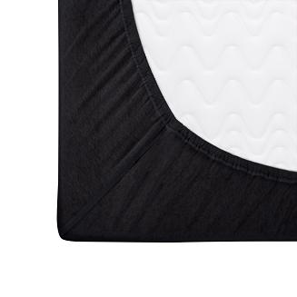 Prześcieradło jersey z gumką 180x200 Darymex czarne