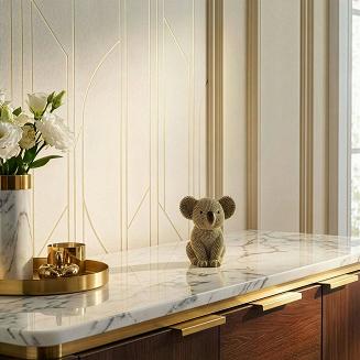 Figurka dekoracyjna ELDO Eurofirany szampański