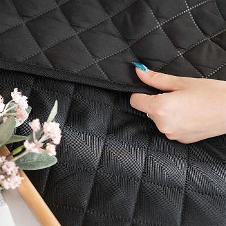 Narzuta dekoracyjna JODEŁKA 220x240 pikowana czarna