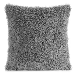 Poszewka dekoracyjna PLUSH 45x45 Eurofirany srebrny