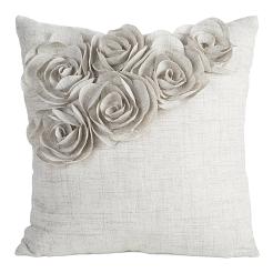 Poszewka dekoracyjna FLORES 45x45 Eurofirany beżowy