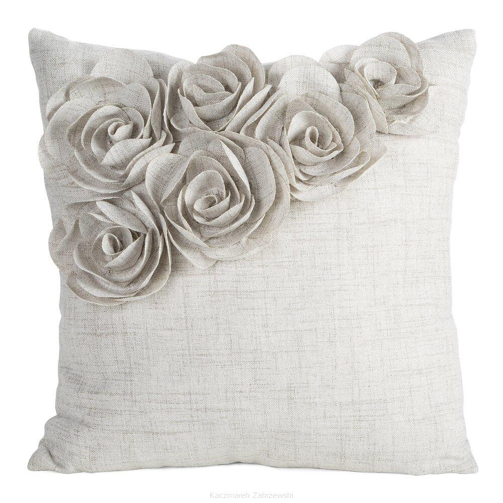 Poszewka dekoracyjna FLORES 45x45 Eurofirany beżowy