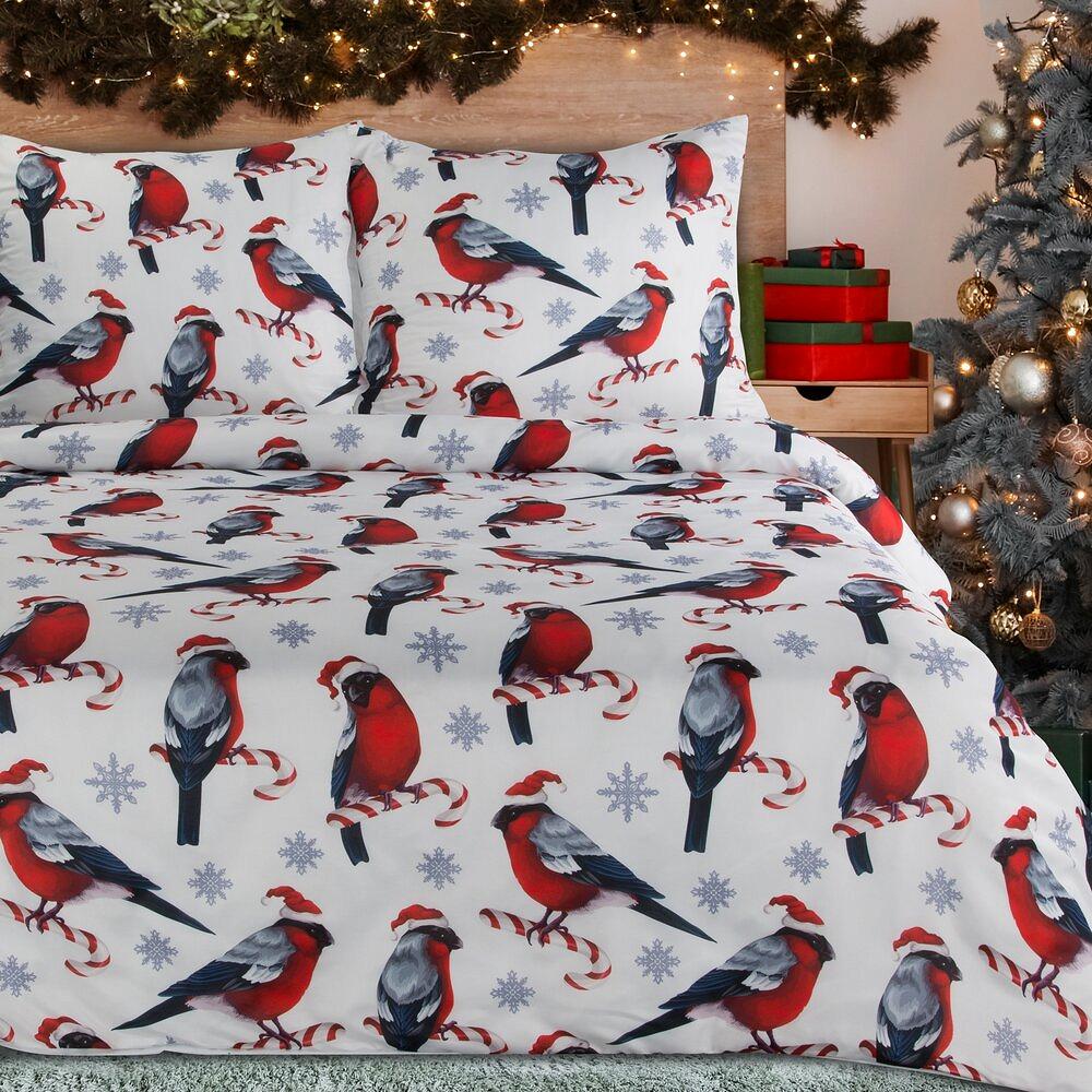 Komplet pościeli świąteczny POS 220x200 Eurofirany biały