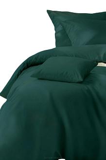 Pościel satyna bawełniana 160x200 SIN jednobarwna butelkowa zieleń