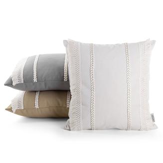 Poszewka dekoracyjna BOHO 45x45 Eurofirany szary