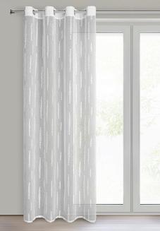 Zasłona gotowa na przelotkach ALENI 140x250 Eurofirany biały