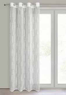 Zasłona gotowa na przelotkach ALENI 140x250 Eurofirany biały