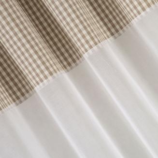 Firana gotowa na przelotkach FELICJA 140x250 Eurofirany biały/beżowy