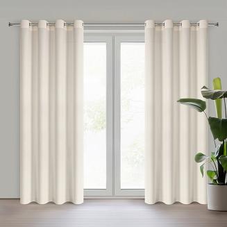 Zasłona gotowa na przelotkach ADELINA 140x250 Eurofirany kremowy