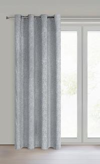 Zasłona gotowa na przelotkach ADELINA 140x250 Eurofirany stalowy