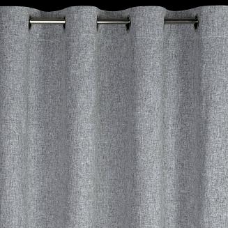 Zasłona gotowa na przelotkach ADELINA 140x250 Eurofirany stalowy