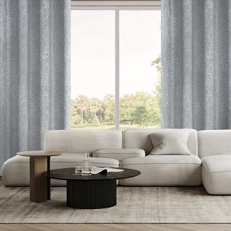 Zasłona gotowa na przelotkach ADELINA 140x250 Eurofirany stalowy