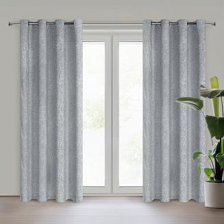 Zasłona gotowa na przelotkach ADELINA 140x250 Eurofirany stalowy