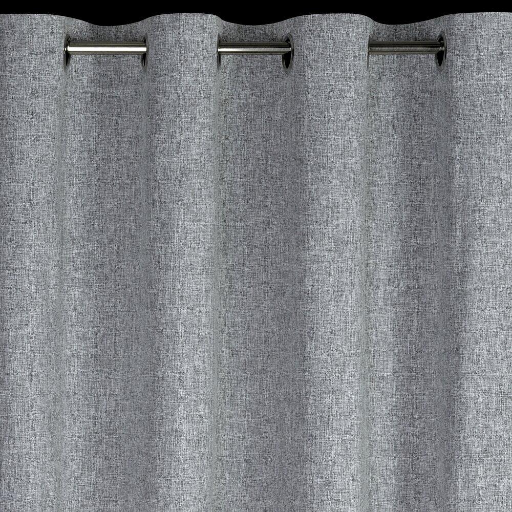 Zasłona gotowa na przelotkach ADELINA 140x250 Eurofirany stalowy