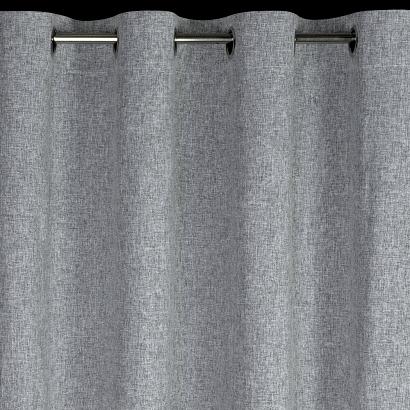 Zasłona gotowa na przelotkach ADELINA 140x250 Eurofirany stalowa melanż w stylu eko