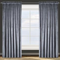 Zasłona gotowa na taśmie ROSA 135x300 Eurofirany grafitowa