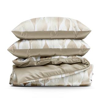 Pościel bawełniana DAFNE 160x200 Design91 brązowy