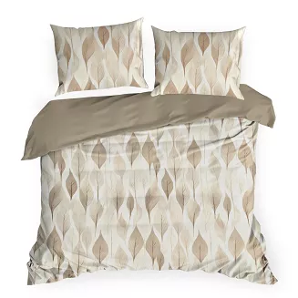 Pościel bawełniana DAFNE 160x200 Design91 brązowy