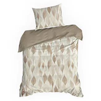 Pościel bawełniana DAFNE 160x200 Design91 brązowy