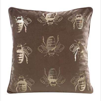 Poszewka dekoracyjna BLINK-15 45x45 Eurofirany ciemnobeżowo/jasnozłota