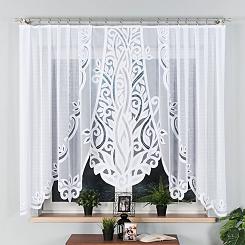 Firanka żakardowa gotowa na żabki POLA 300x160 biała